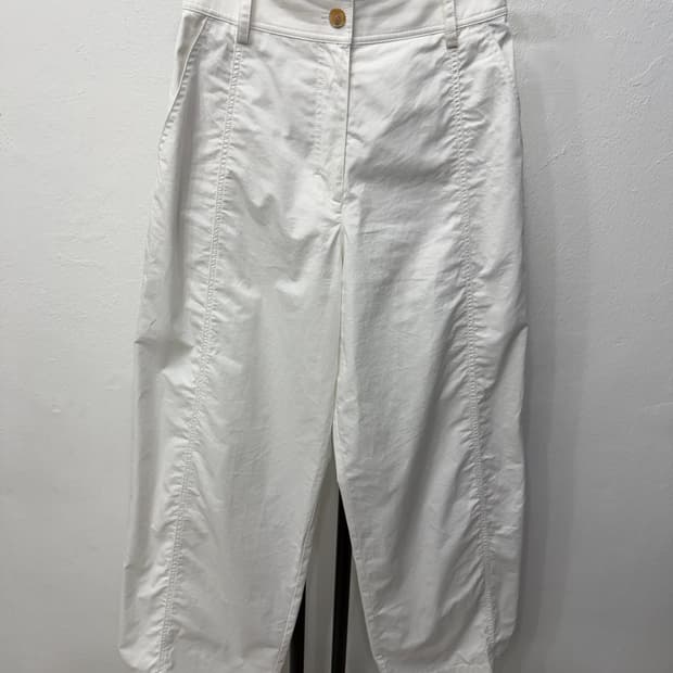 정품) 구호플러스 25ss 화이트 와이드팬츠 1(26)