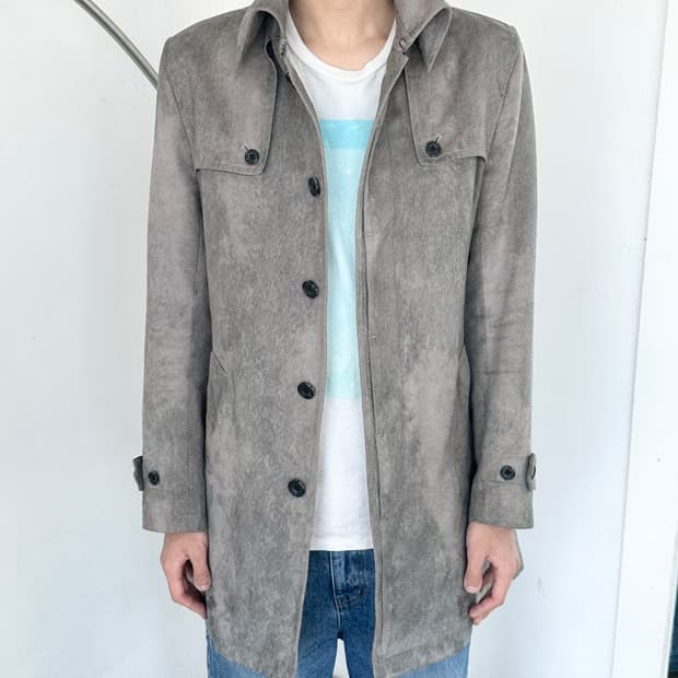 15fw 토네이도 마트 블리치드 트렌치 코트