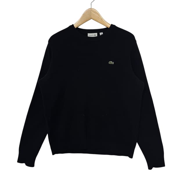 라코스테 로고 라운드 니트
