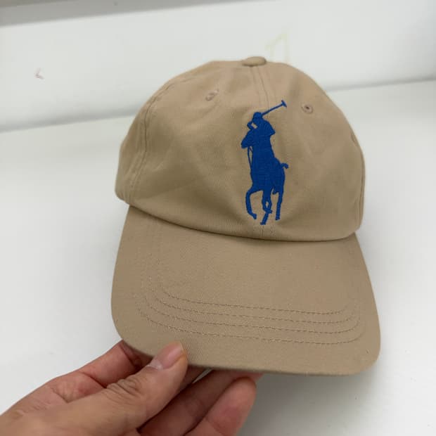 정품) 폴로랄프로렌 베이지 볼캡 모자 