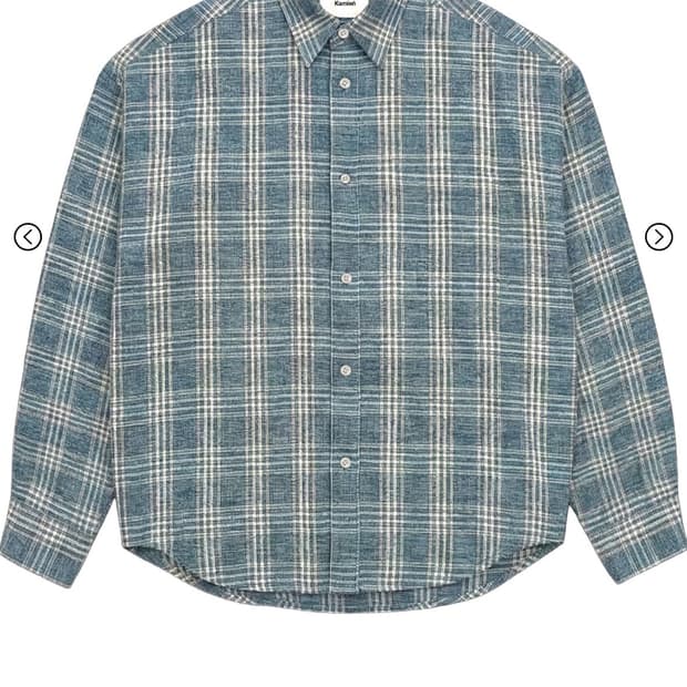 카미엔 3벨라루스 린넨 체크셔츠