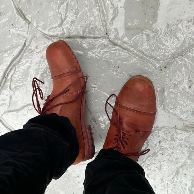 10sei0otto red derby shoes 41