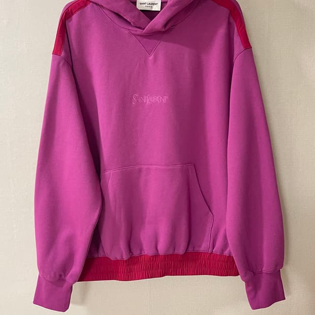 생로랑 로고 자수 코튼 후디 S 상태 좋습니다🩷