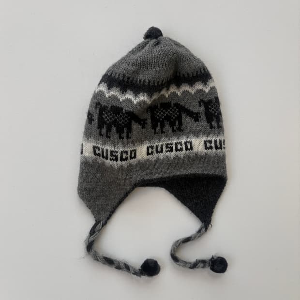 Handmade knit Earflap Fleece(#002)