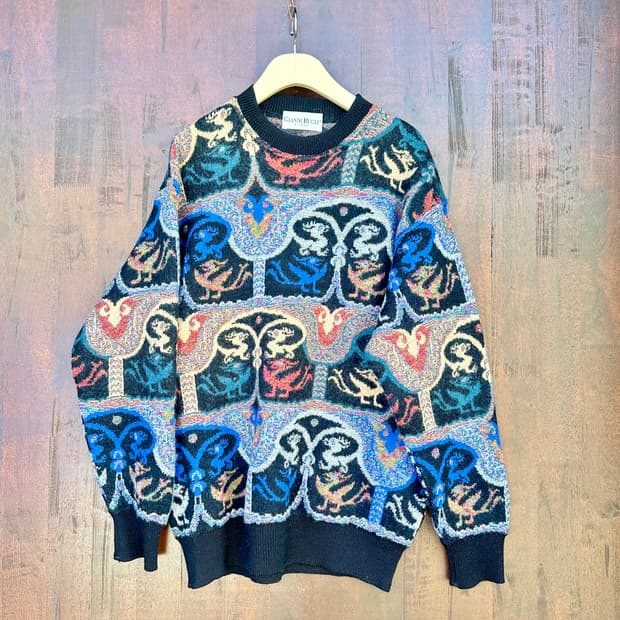 이탈리아 Gianni Bugli의 패턴 스웨터