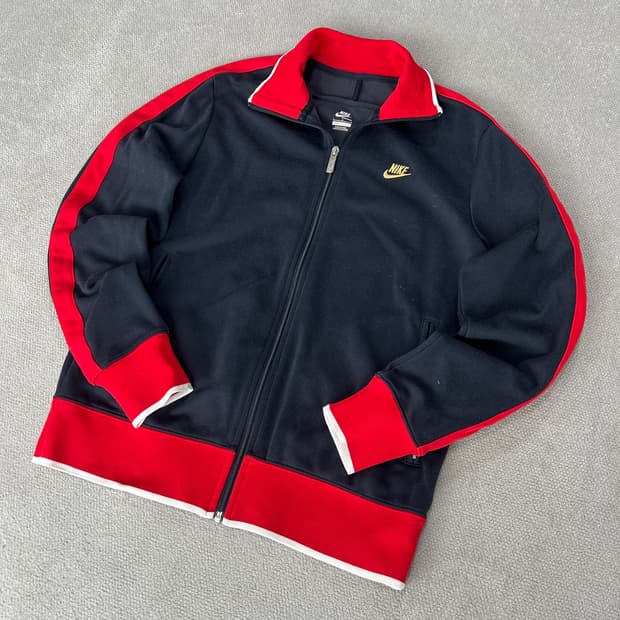 나이키 레드/네이비 집업자켓