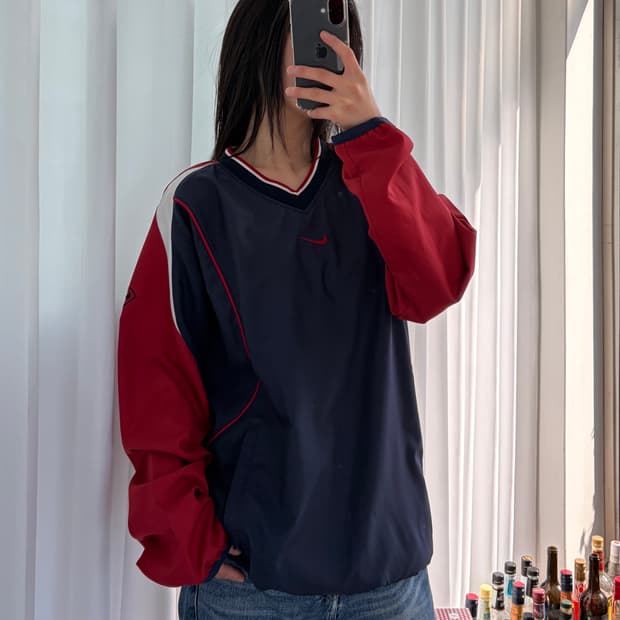 [M]나이키 JPN 올드스쿨 빅스우시 웜업 바람막이