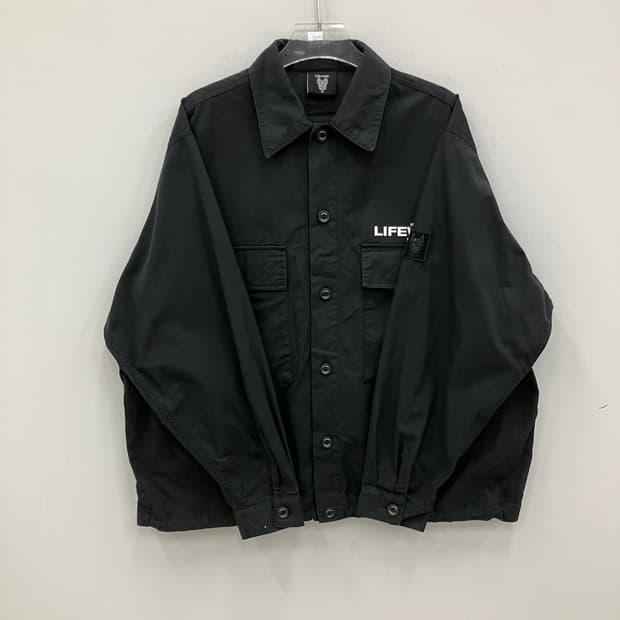 라이프워크 블랙 워크 오버 셔츠 M