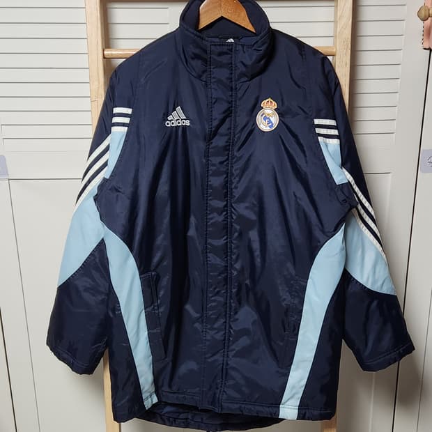 아디다스 레알 마드리드 03-04 벤치 코트 점퍼 자켓