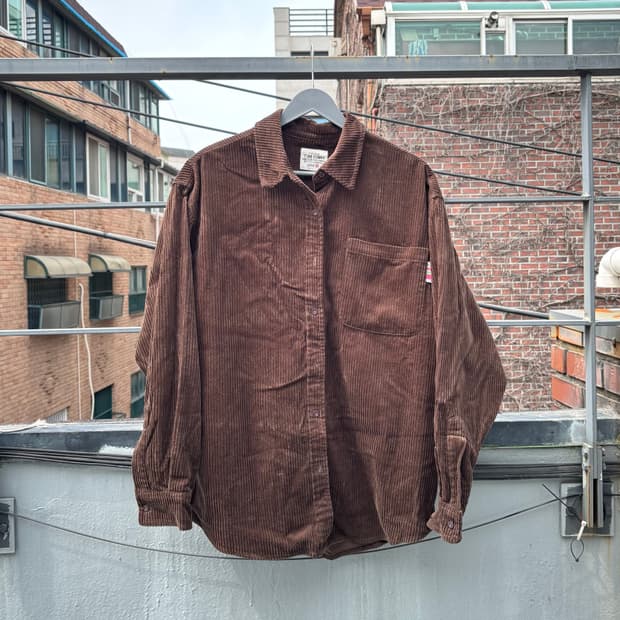 팀코믹스 코듀로이 셔츠 브라운