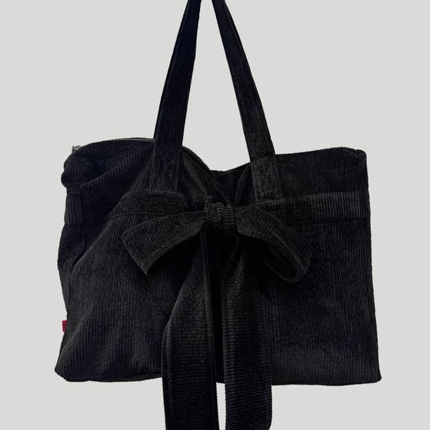 CORDUROY RIBBON BAG