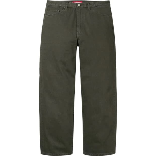 [34] 슈프림 배기 진 올리브 - 24FW