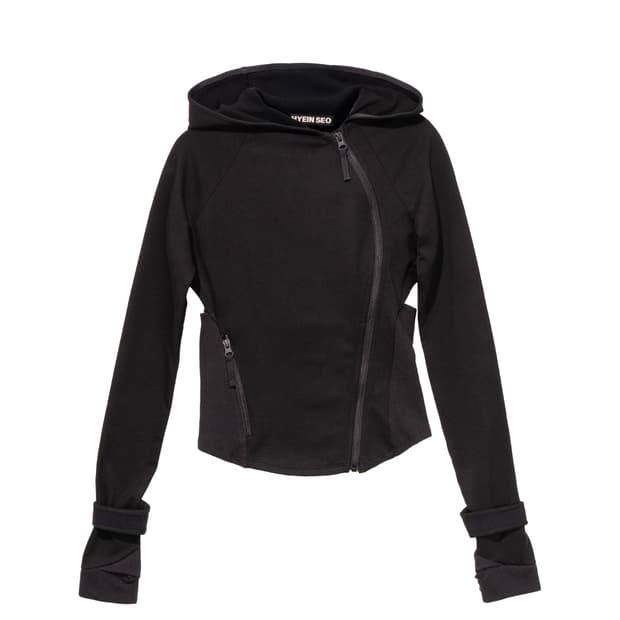 Hyein Seo Hooded Asymmetric Zip Top