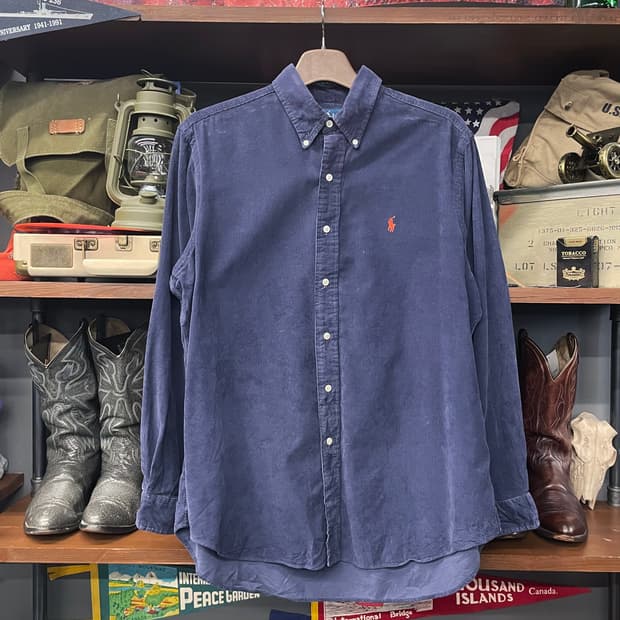 90s 폴로 랄프로렌 클래식 핏 코듀로이 셔츠 N413