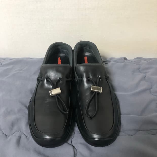 프라다 스포츠 토글 스트링 로퍼 8.5