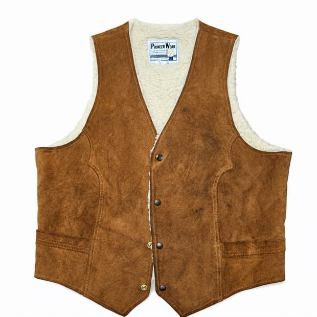 70s Pioneer Wear 스웨이드 베스트