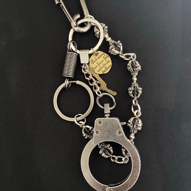 오픈 수갑 체인 키링