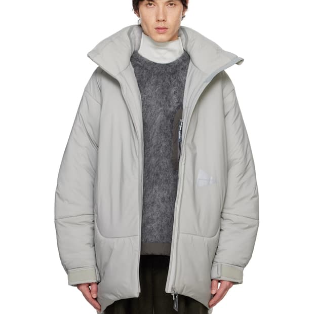 [L/XL] 앤드원더 and wander / 탑 플리스 코트 그레이