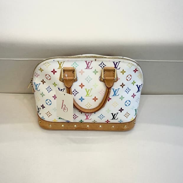 루이비통 멀티 화이트 알마백 (정품)