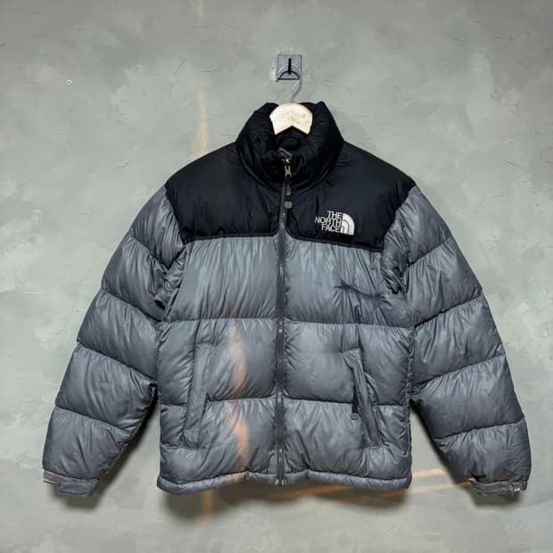 노스페이스 700 눕시 구스다운 패딩 그레이