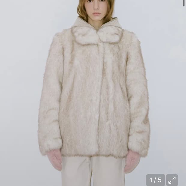 시눈 퍼자켓 아이보리