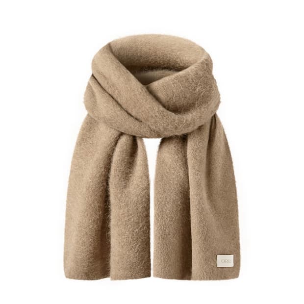 오르 모헤어 머플러 베이지