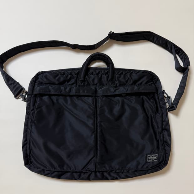 (미품)PORTER 포터 탱커 2way 브리프케이스 블랙