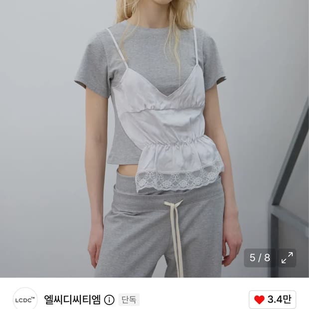 엘씨디씨티엠  레이스 뷔스티에