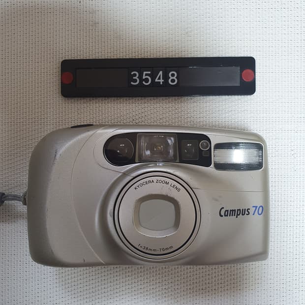 교세라 캠퍼스 70 금색바디 필름카메라