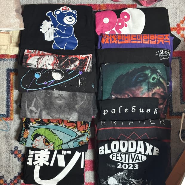 안입는 티셔츠 정리