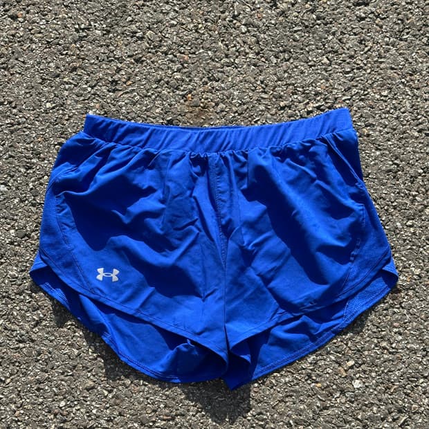 [L] 언더아머 여성 블루 러닝 쇼츠 반바지