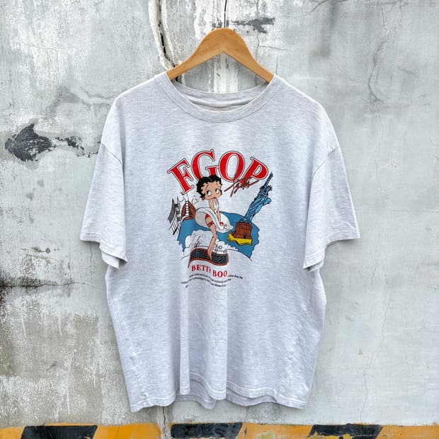 Betty boop 빈티지 베티붑 반팔 티셔츠