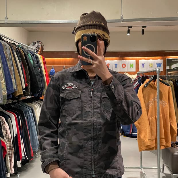 빈티지 카모플라주 자켓