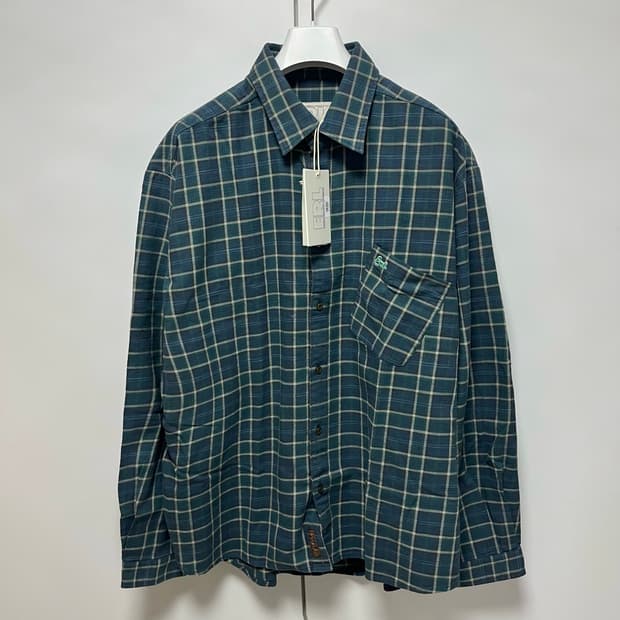 [L]이알엘 ERL 25fw GREEN PLAID 체크 셔츠