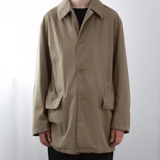 comoli 코모리 코튼 개버딘 워싱 코트