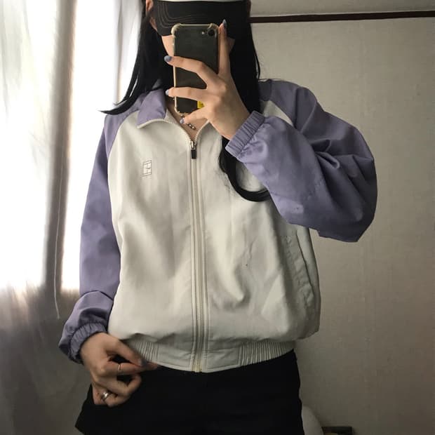 나이키 00s 라벤더 바람막이