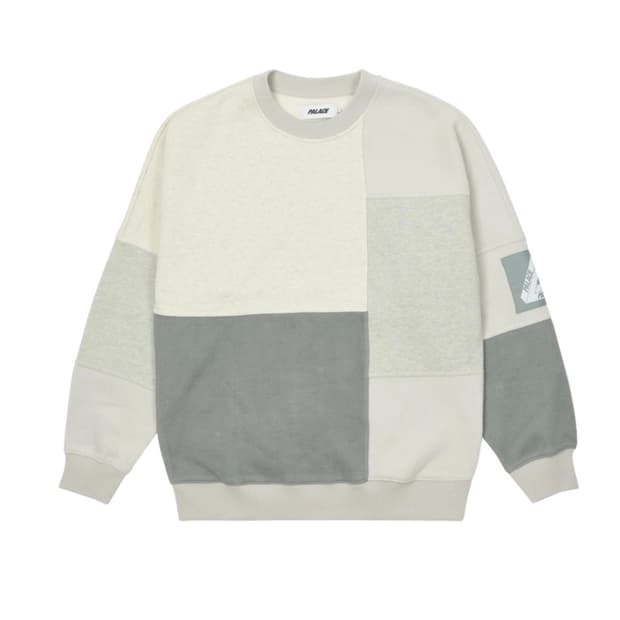 팔라스Palace Colour Block Crew Greys - 22SS