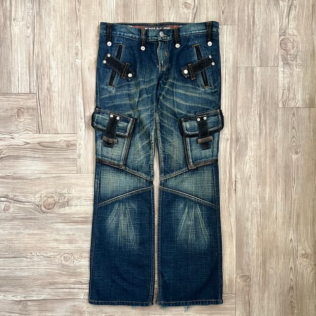JEANS DE ART 멀티포켓 데님진