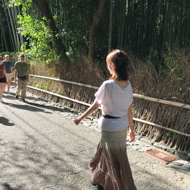 빈티지 브라운 나염 롱스커트
