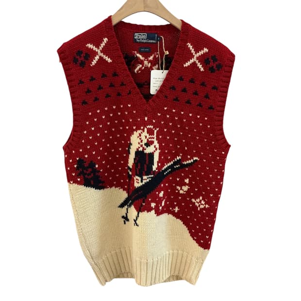 90년대 폴로 랄프로렌 스키 니트조끼