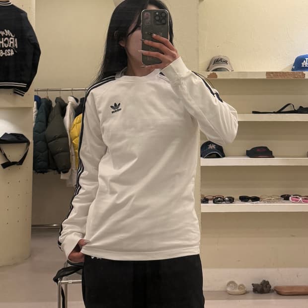 아디다스 삼선 투톤 롱슬리브 U752