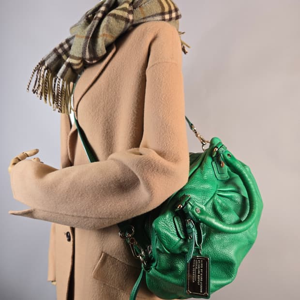 마크제이콥스 클래식 큐 베이비 그루비  가죽 토트백 가방 정품 그루비백