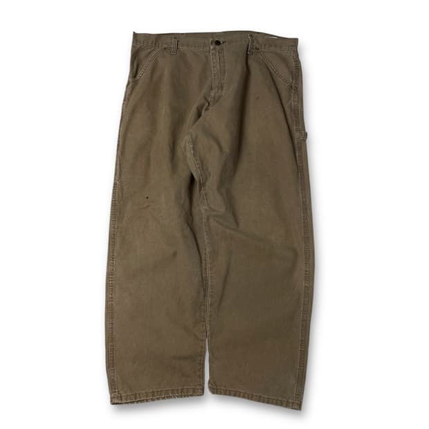 (38) 러스틀러 연브라운 백카고 데님 팬츠