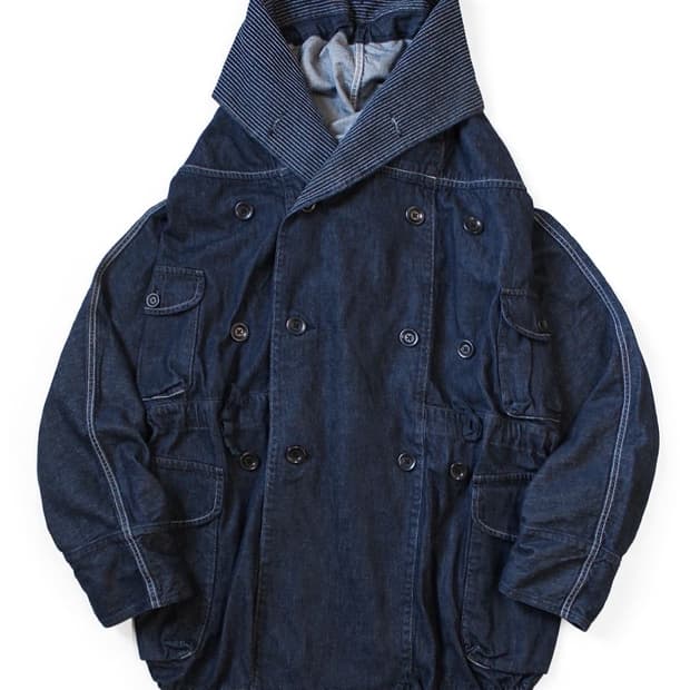 [1]캐피탈 10oz 데님 롱코트