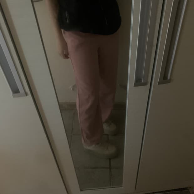 Y2K 코듀로이 일자 와이드 팬츠 pant pink