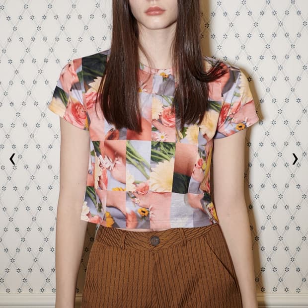 시눈 크롭 티셔츠