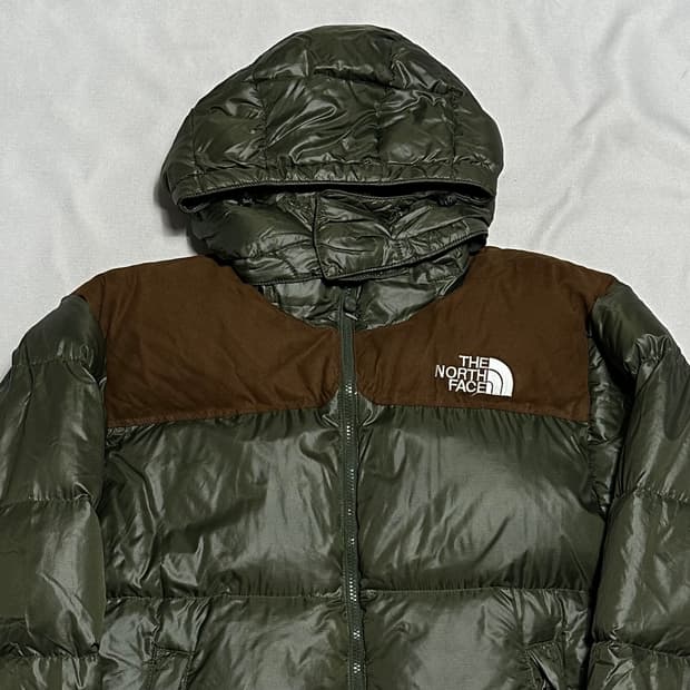 95 노스페이스 눕시 700 LTD 카키 구스다운 패딩