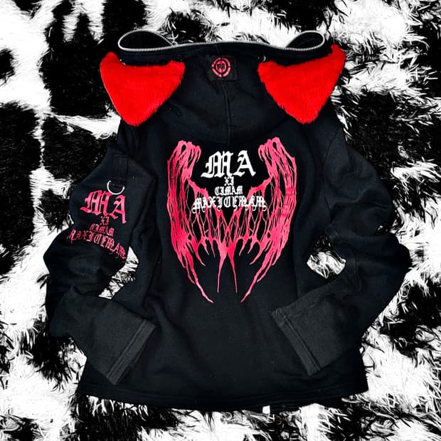 *rare* punk nekomimi hoodie