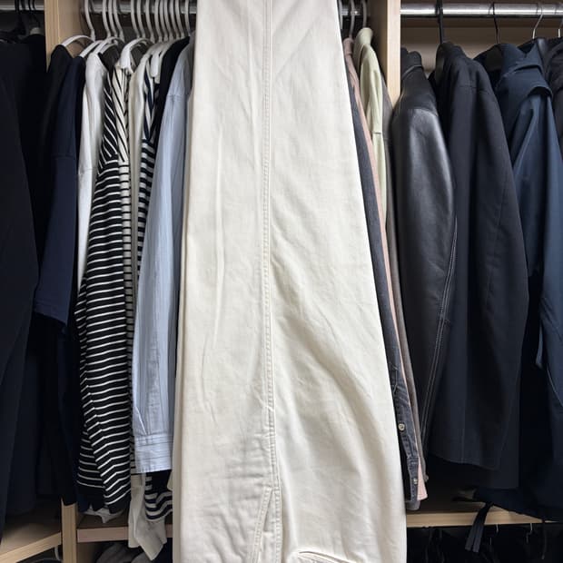 나나미카 와이드 치노 팬츠 34사이즈 네추럴