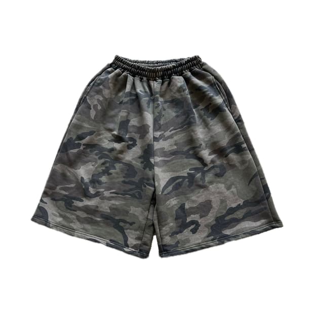 빈티지 카모 버뮤다팬츠